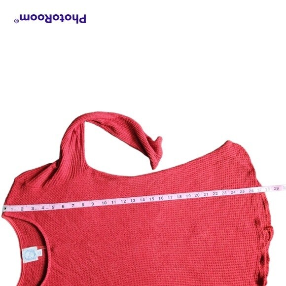 NWT Lana Button Back Rust Waffle Knit Top - Picture 10 of 11